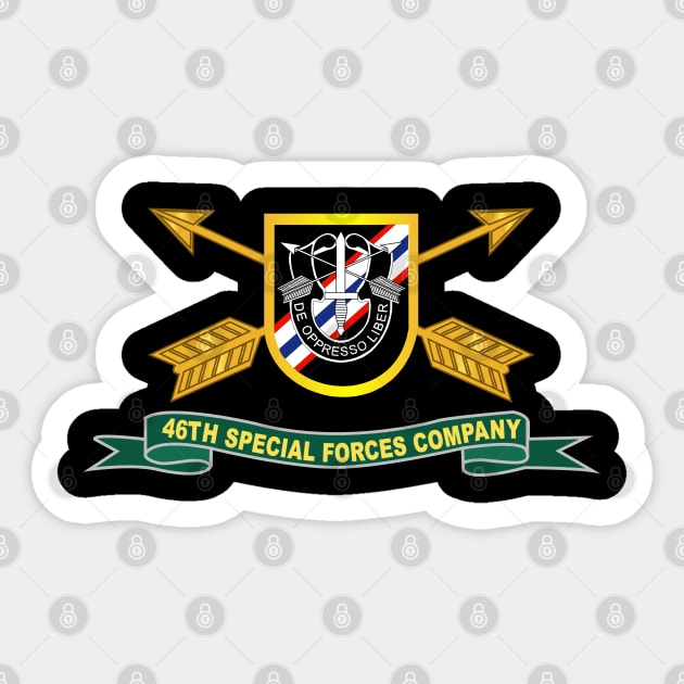 46th Special Forces Company - Flash w Br - Ribbon X 300 Sticker by twix123844